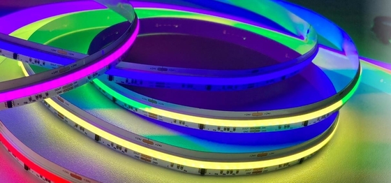 LED COB 주소 지정 가능형 RGB 스트립 라이트 고성능 24V DC