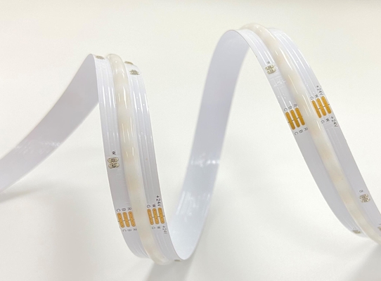 도트-프리 COB LED 스트립 라이트 24V DC 5-In-1 색 20w 12 밀리미터 폭