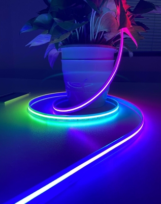탄력적 화소 Cob Rgb 스트립 라이트 실리콘 소매 달린 IP65